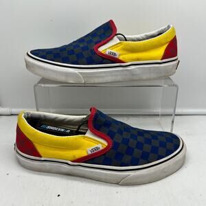 Vans Shoes Womens 8.5 Off The Wall Slip On Checkerboard Colorblock Low Top